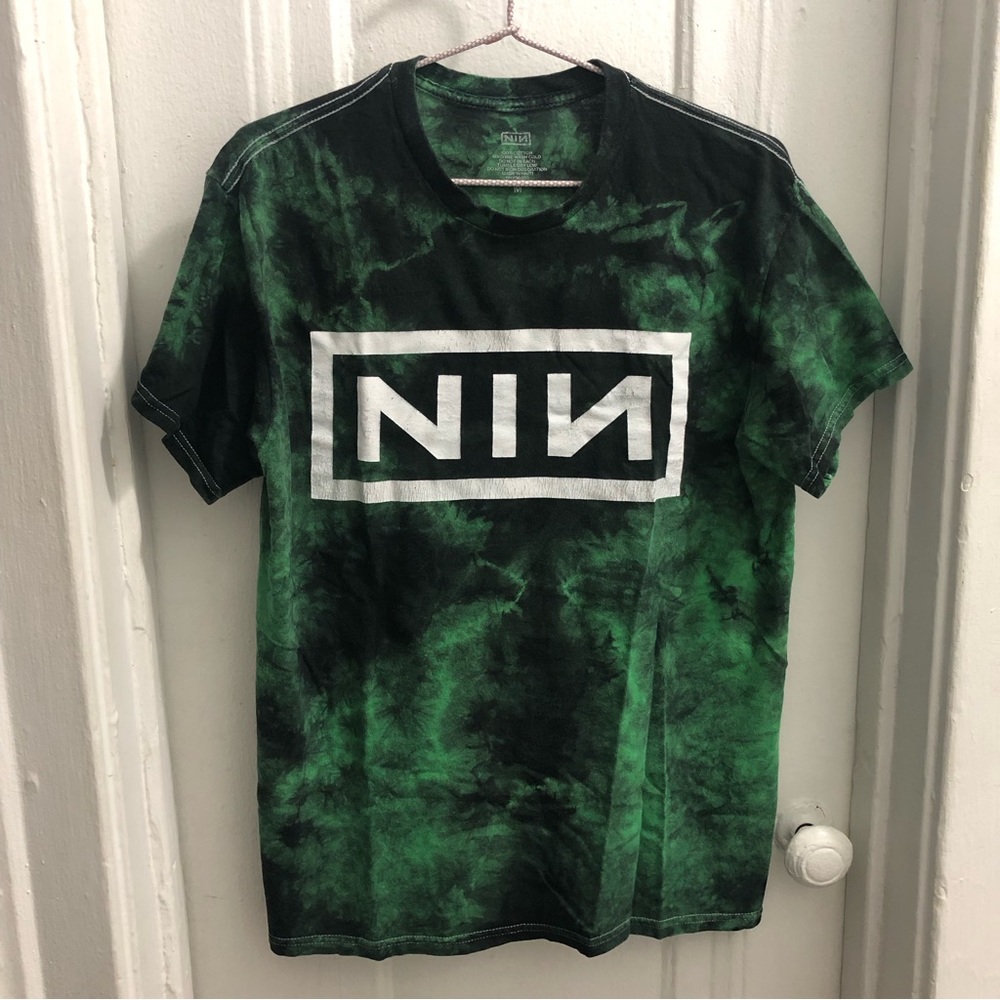 Nine Inch Nails Tie-Dye Boyfriend Fit T-Shirt